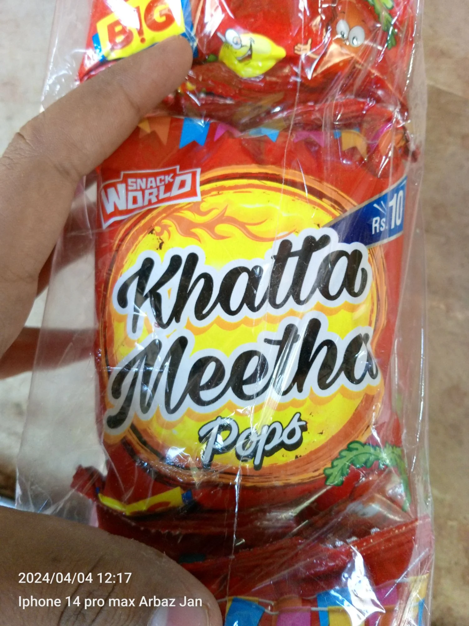 Original World Snacks Khatta Meetha Papad – Pack of 12 | Jumbo Chatpata Pops | Red Papad | Yummy, Tasty & Spicy Snack