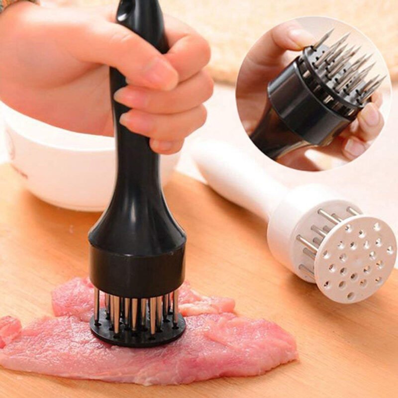 Steel Needle Meat Tenderizer | Multi-Function Meat Softener for Steaks, BBQ & Cookin