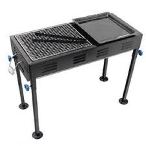 Heavy Duty Folding BBQ Grill – Portable Outdoor Barbecue Grill (Black) | Camping & Picnic Grill