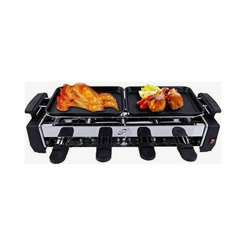 Electric BBQ Grill with Hot Plates – Black | Indoor & Outdoor Barbecue Grill