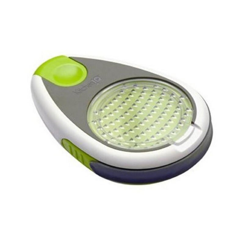 Ginger Grater Tool – Green & White Mini Handheld Grater for Ginger, Garlic & Spices