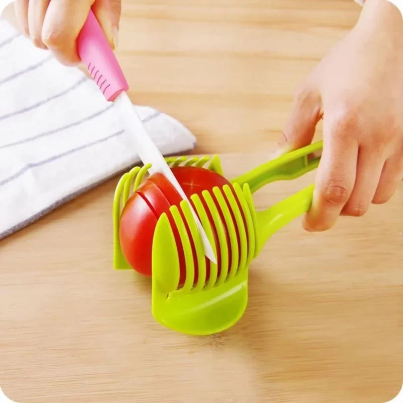 Multipurpose Fruit & Vegetable Slicer – Tomato Cutter, Lemon Slicer, Potato & Egg Holder for Safe Cutting
