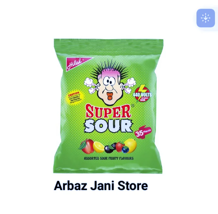 Original Super Sour Candy | 35 Pieces Pouch | Tangy, Tasty & Mouth-Puckering Treats – Fun & Flavorful Candy at Affordable Price
