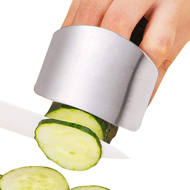 Stainless Steel Finger Guard – Safe Hand Protector for Cutting & Slicing | Kitchen Knife Protection Tool