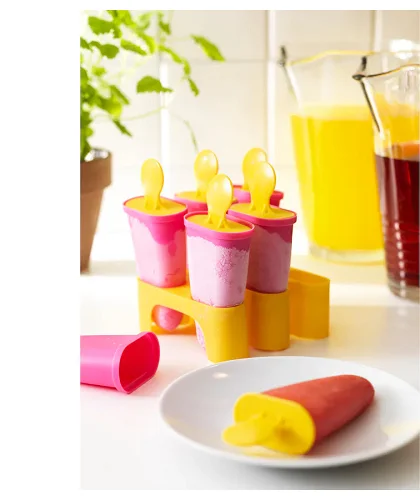 Ice Lolly Maker Mold – Assorted Colours | Reusable Popsicle Molds for Homemade Ice Lollies – IKEA Style
