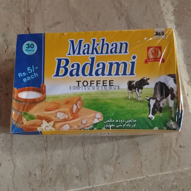 Original Makhan Badami Chocolate (Pack of 30 Pieces) | Creamy Milk & Almond Flavor | Fresh & Affordable Chocolates