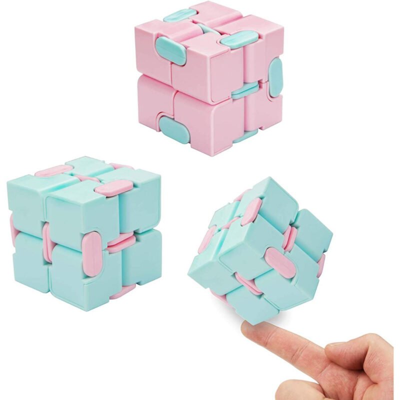 Infinity Cube Fidget Toy | Anxiety Relief Fidget Finger Cube for Kids & Adults | Stress Reliever Gadget