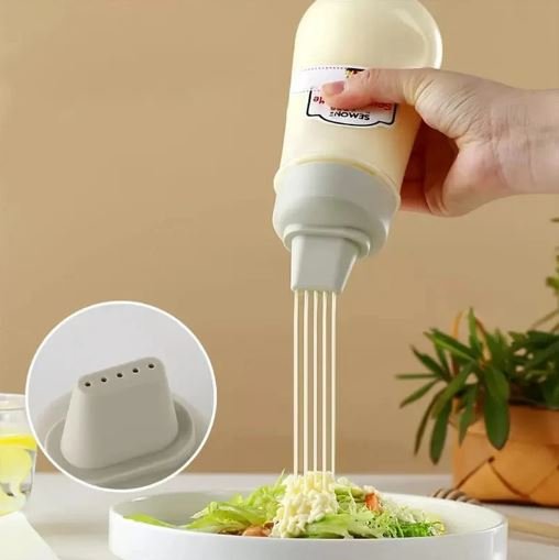Multipurpose Squeeze Sauce Bottle – Refillable Leak-Proof Condiment Dispenser for Ketchup, Oil, Honey & Dressings