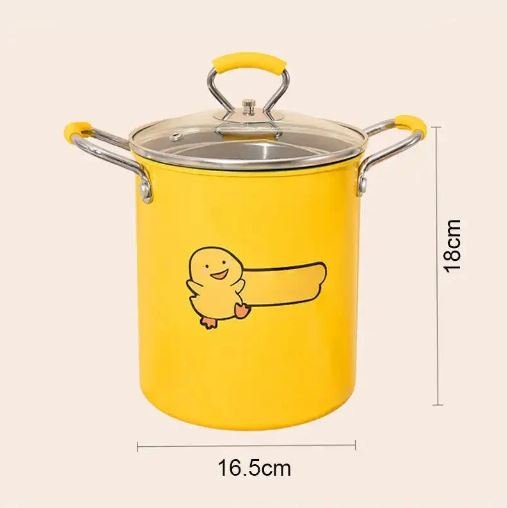 3L Stainless Steel Deep Fryer Pot with Basket | Oil Frying Pan for Home Kitchen | Temp Control Lid | Crispy Frying Cookware - Image 4
