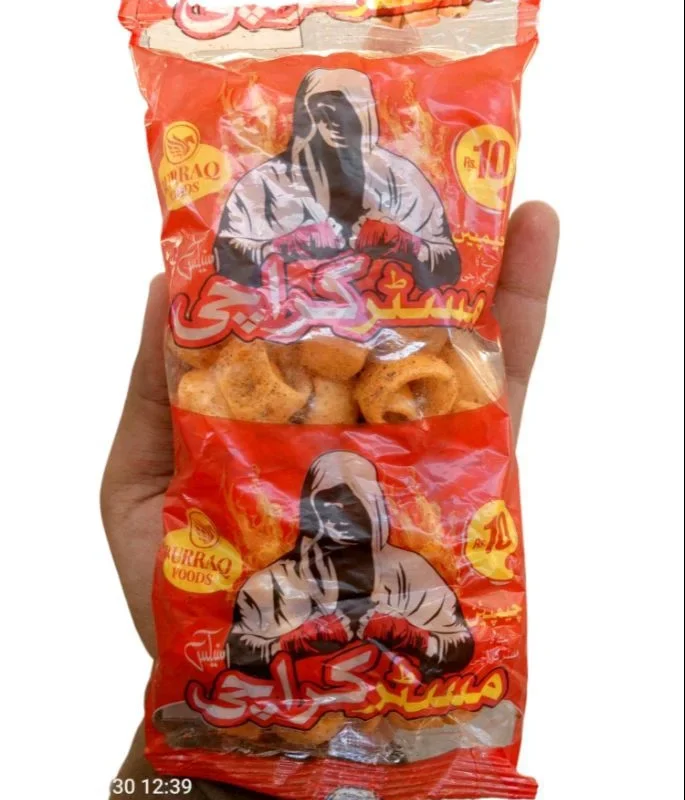 Original Burraq Foods Mister Karachi – Pack of 12 | Spicy Crispy Papad Snacks | Full Masala Dar & Fresh Fry Papad