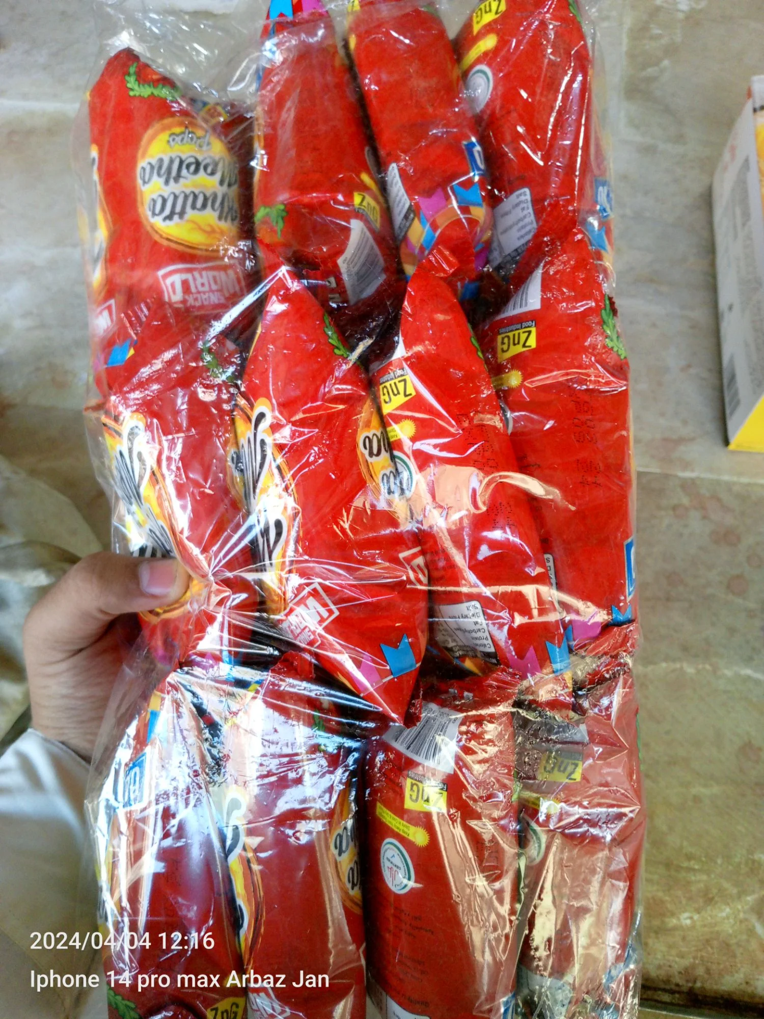 Original World Snacks Khatta Meetha Papad – Pack of 12 | Jumbo Chatpata Pops | Red Papad | Yummy, Tasty & Spicy Snack - Image 2