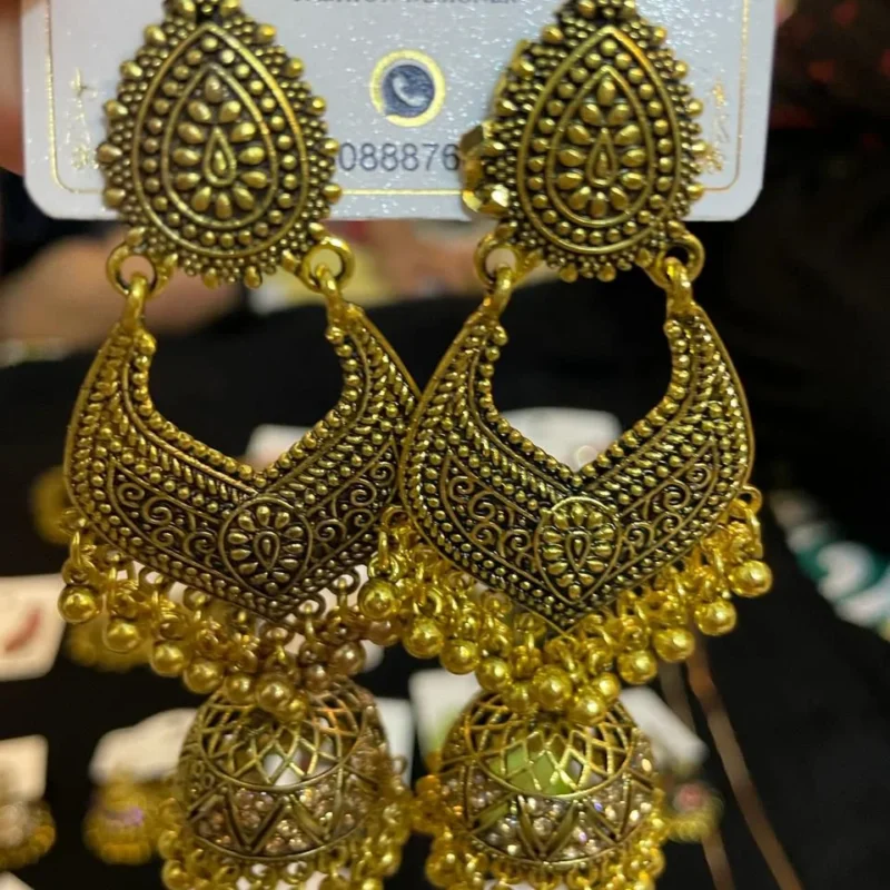 Meenakari Work Metal Earrings for Women – Traditional, Colorful & Elegant Jewelry