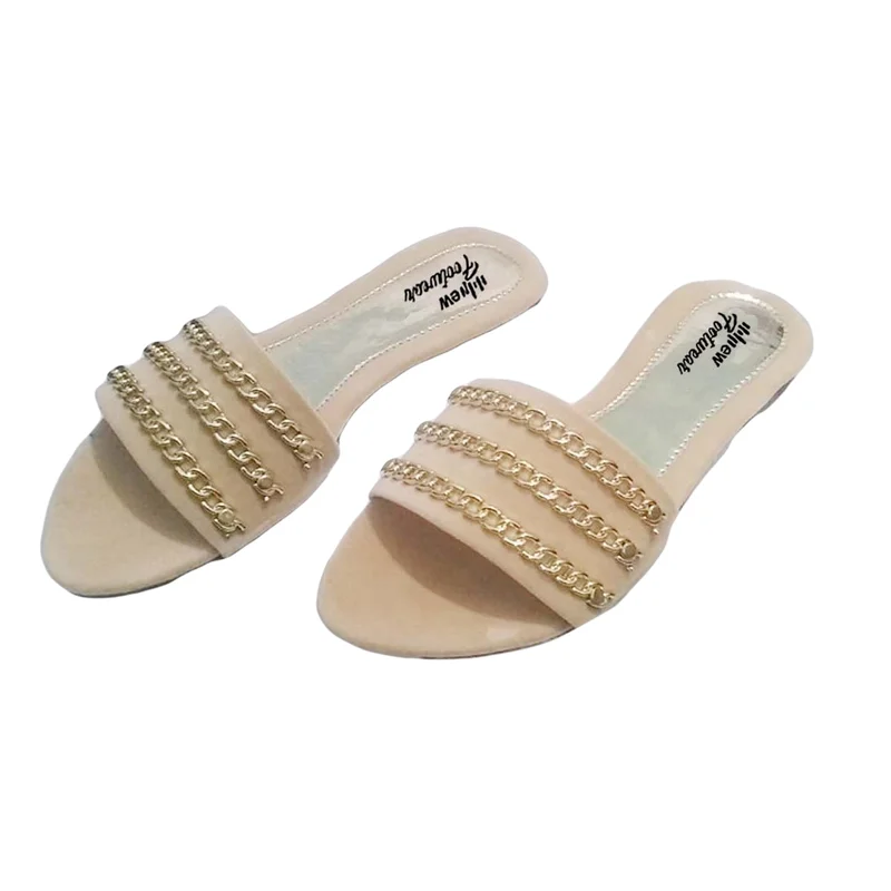 Flat Slippers for Girls & Women – Comfortable Daily Wear Soft Sole Slippers (TI4)