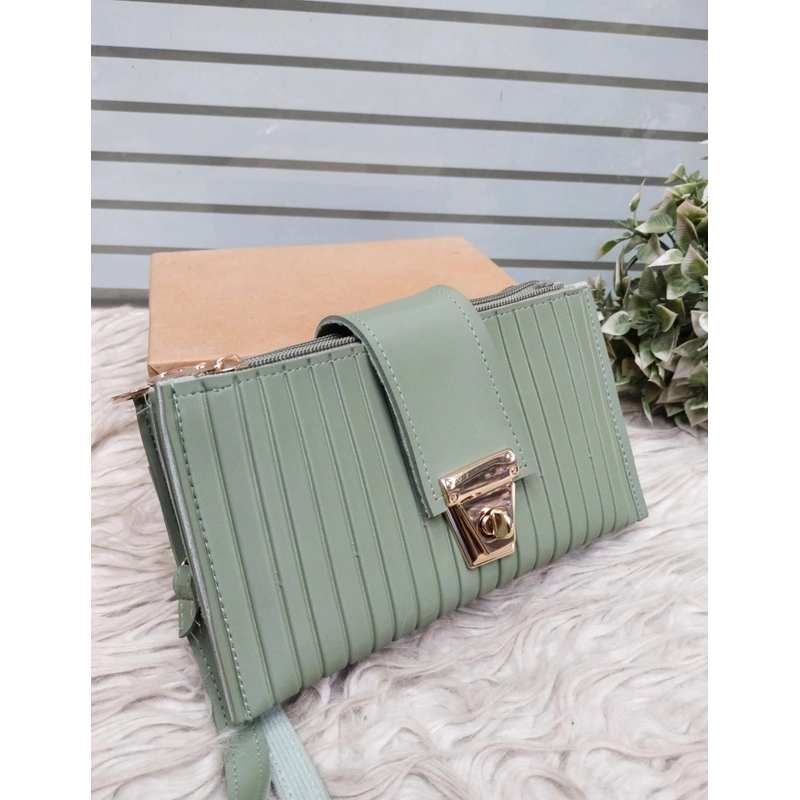 MASTER LOCK Premium Hand Wallet for Girls | Multi-Pocket | Mobile Holder | 8x4 Size