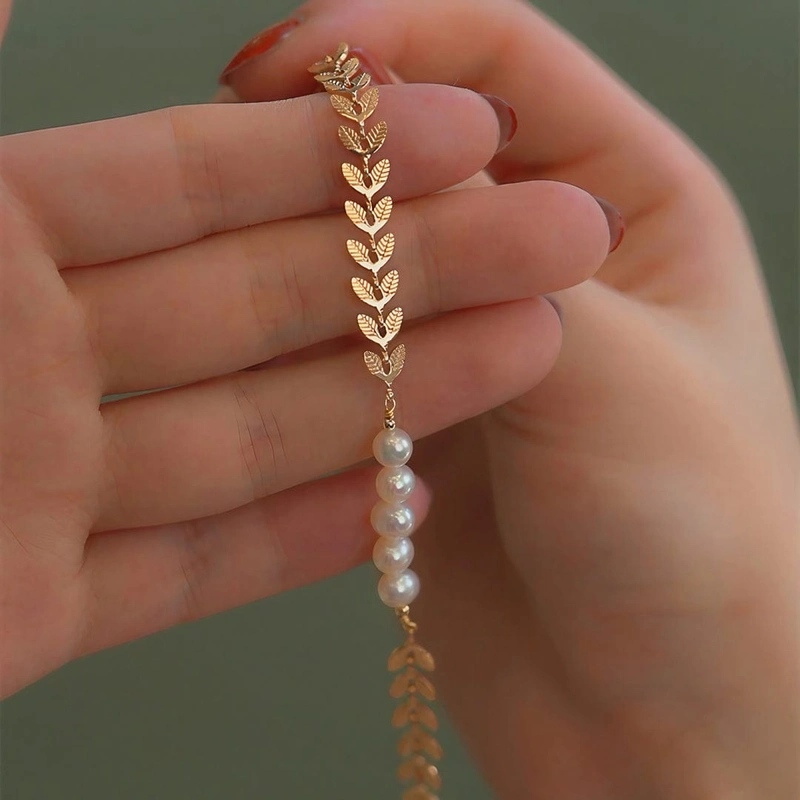 Korean Style Elegant Cat's Paw Pearl Beaded Bracelet - Image 4