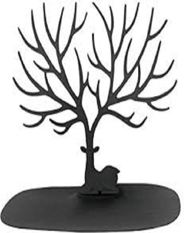 Little Accessories Bracelet Storage Tree Stand – Jewelry Organizer for Earrings, Necklaces, Rings & Display Tray - Image 2