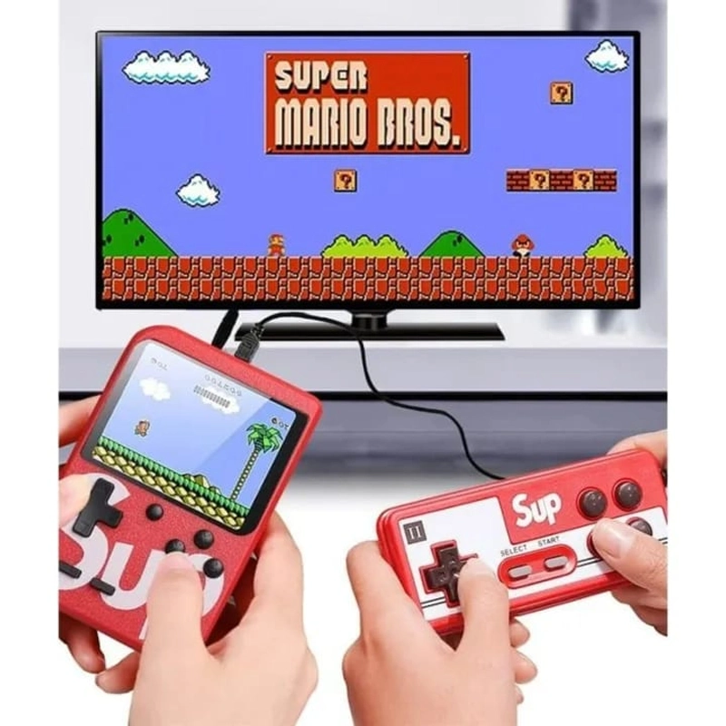 SUP 400 in 1 Game Box | Retro Mini Handheld Video Game Console | Portable Gaming Device for Kids | Built-in Classic Games | Rechargeable