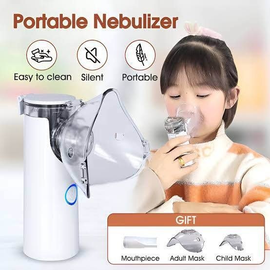 Mesh Portable Nebulizer Machine & Mask for Kids and Adults Mini Inhaler Nebulizer - Mini Nebulizer