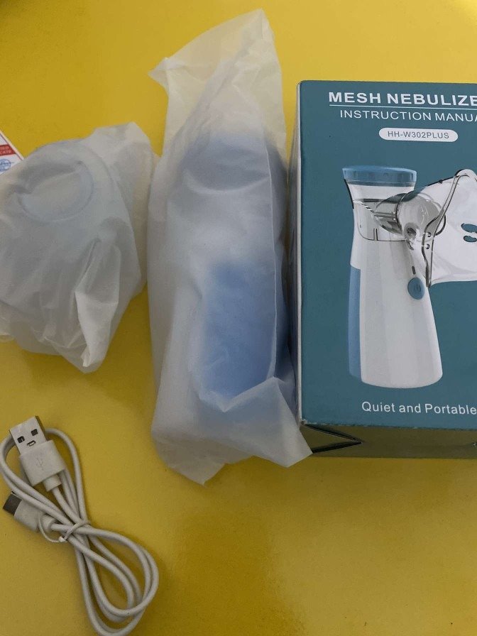 Mesh Portable Nebulizer Machine & Mask for Kids and Adults Mini Inhaler Nebulizer - Mini Nebulizer - Image 4