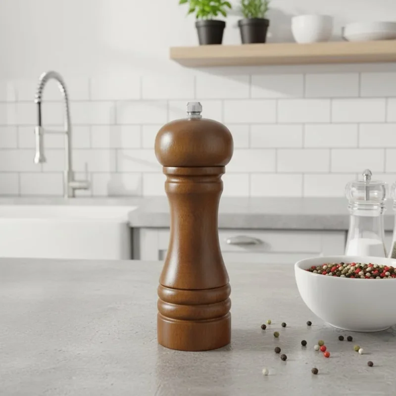 Chef Specialties 6" Elegance Pepper Mill – Walnut Finish (Premium Quality Grinder)