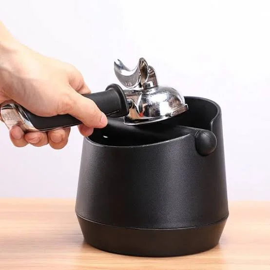 ABS Coffee Knock Box – Espresso Coffee Grounds Slag Bucket with Removable Knock Bar for Home, Kitchen & Coffee Shops