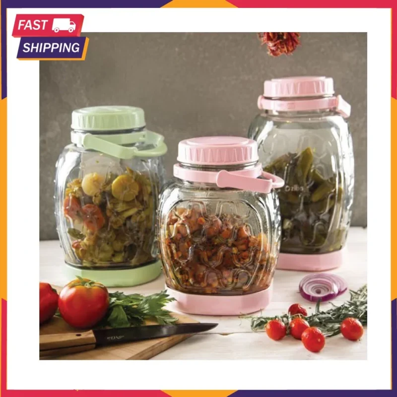 Ziba Sazan Glass Storage Container – Premium Clear Jar for Kitchen Organization