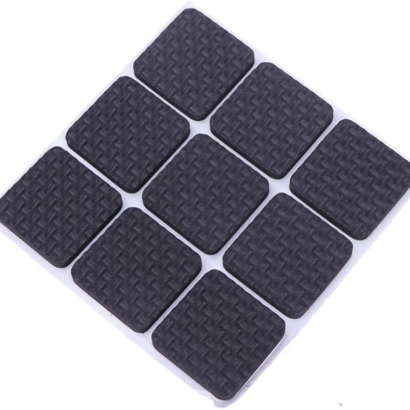 Pack of 15 Furniture Feet Pads – Non-Slip Rubber Self-Adhesive Chair Leg & Furniture Floor Protectors