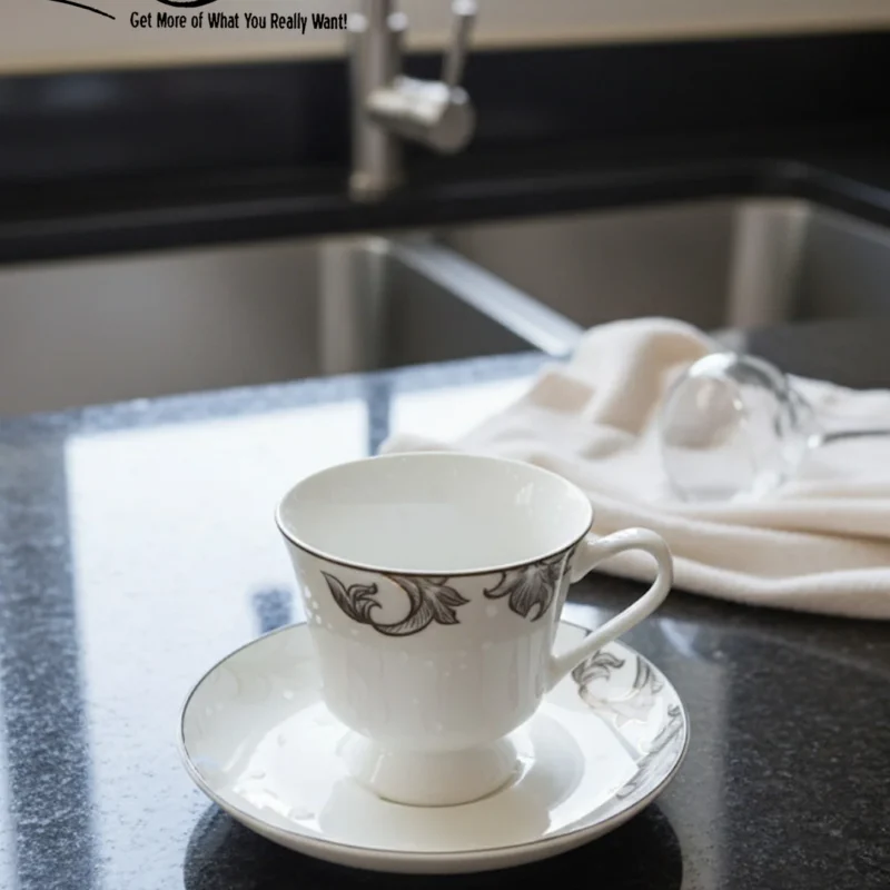 12-Piece Timeless Luxury Lace-Patterned Cup & Saucer Set