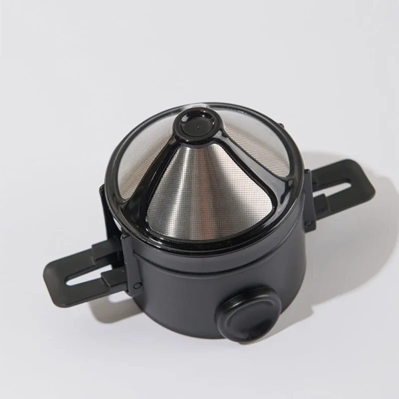 Reusable Stainless Steel Coffee Dripper Filter – Paperless, Foldable, Portable (1–2 Cups)