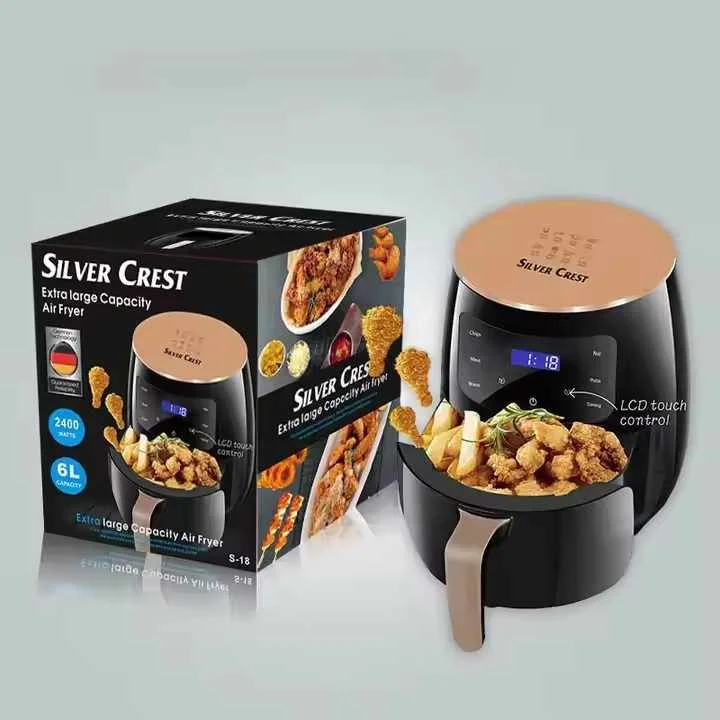 Silver Crest 6L Air Fryer – FACTORY Customized 2400W High-Capacity Digital Smart Air Fryer Oven | German Technology Multi-Functional Power Air Fryer - Image 4