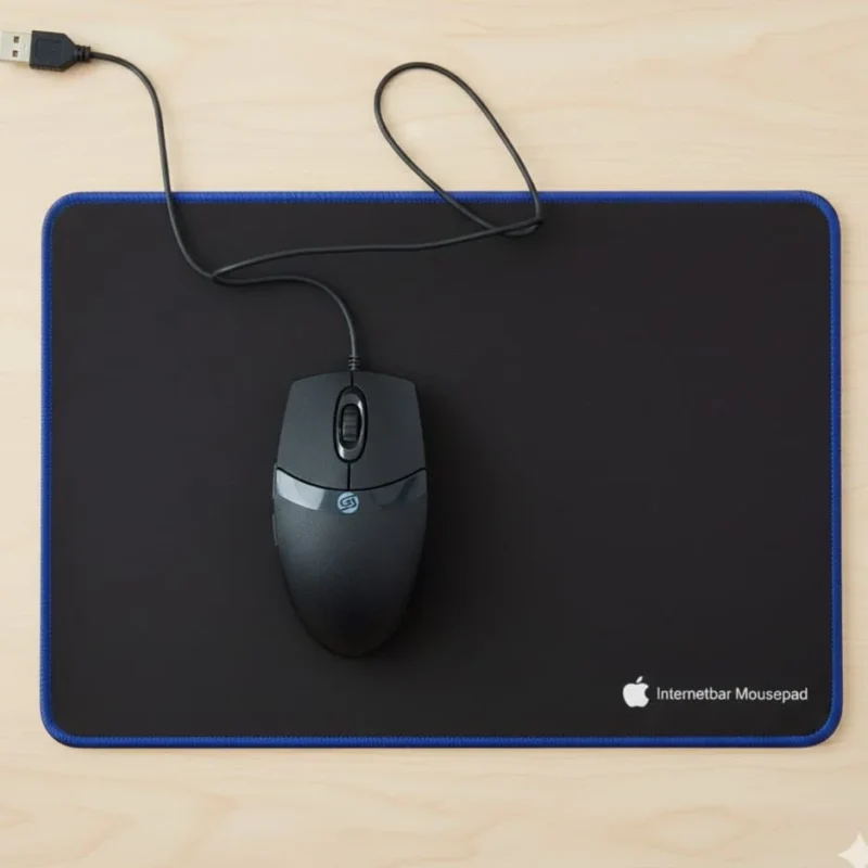 Premium Gaming & Office Mouse + Mouse Pad Set | Smooth Performance with Stitched Edge Pad