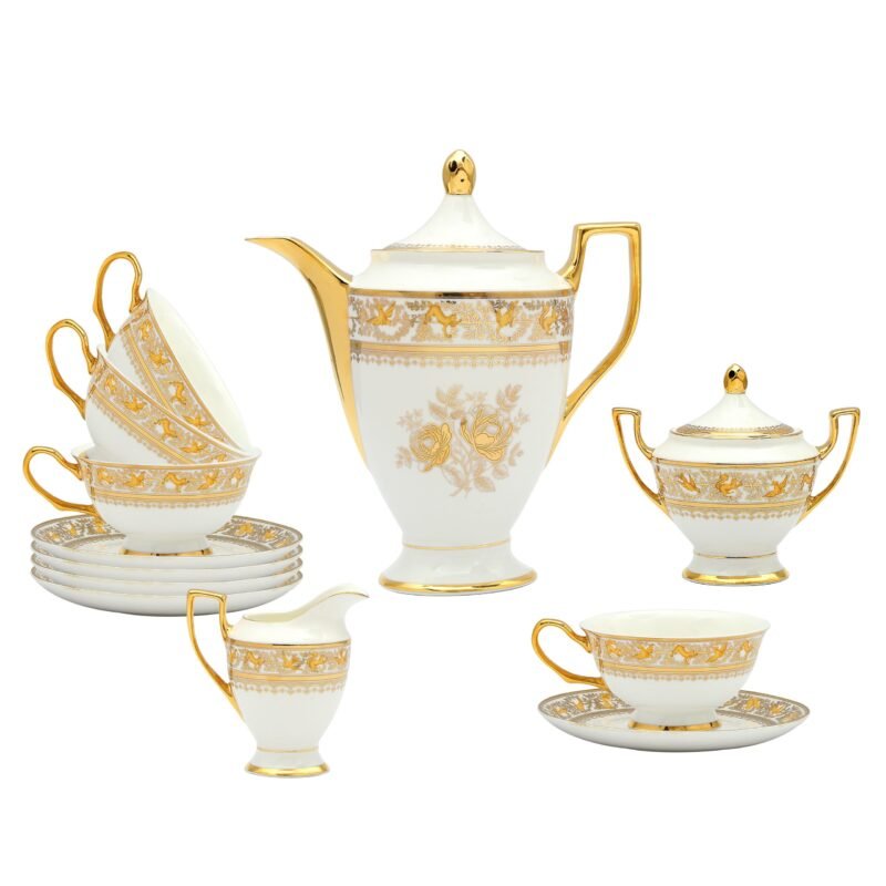 European 15-Piece Tea Set – Bone China