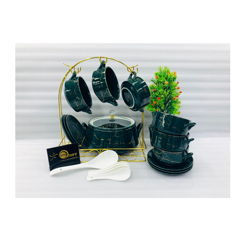 OneMore 21 Pcs Soup Set | Elegant Dinnerware Set for Home & Dining